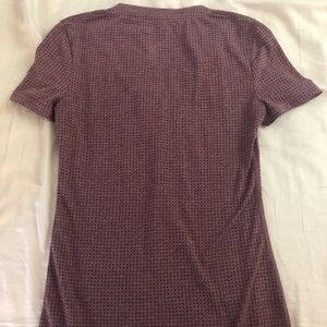 Pink adidas V neck t shirt